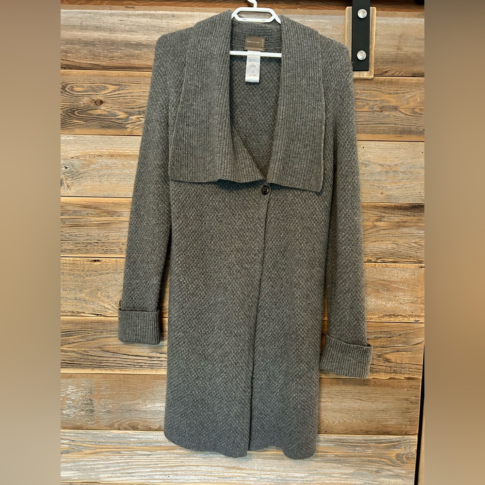 Mantovani Studio 100% Cashmere Long Cardigan - Size Small